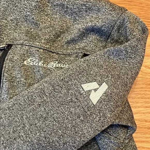 Eddie Bauer Charcoal Gray Quarter-Zip First Ascent Men’s S - Picture 6 of 12
